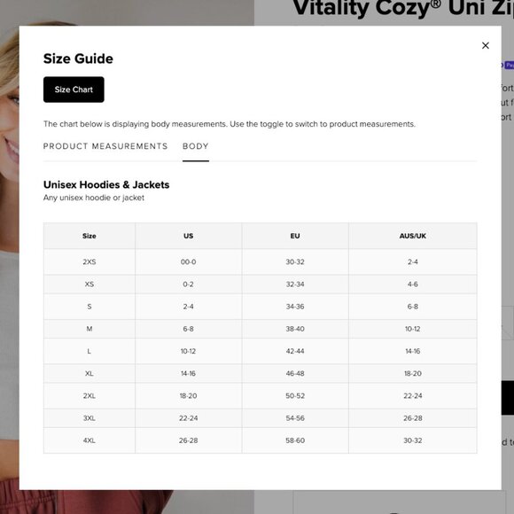 Vitality Rosewood Red Cozy Uni Zip Up Hoodie Size Small - Picture 13 of 14